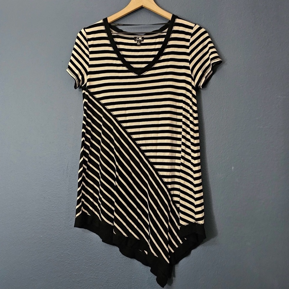 Cable & Gauge - Striped Tunic Tee